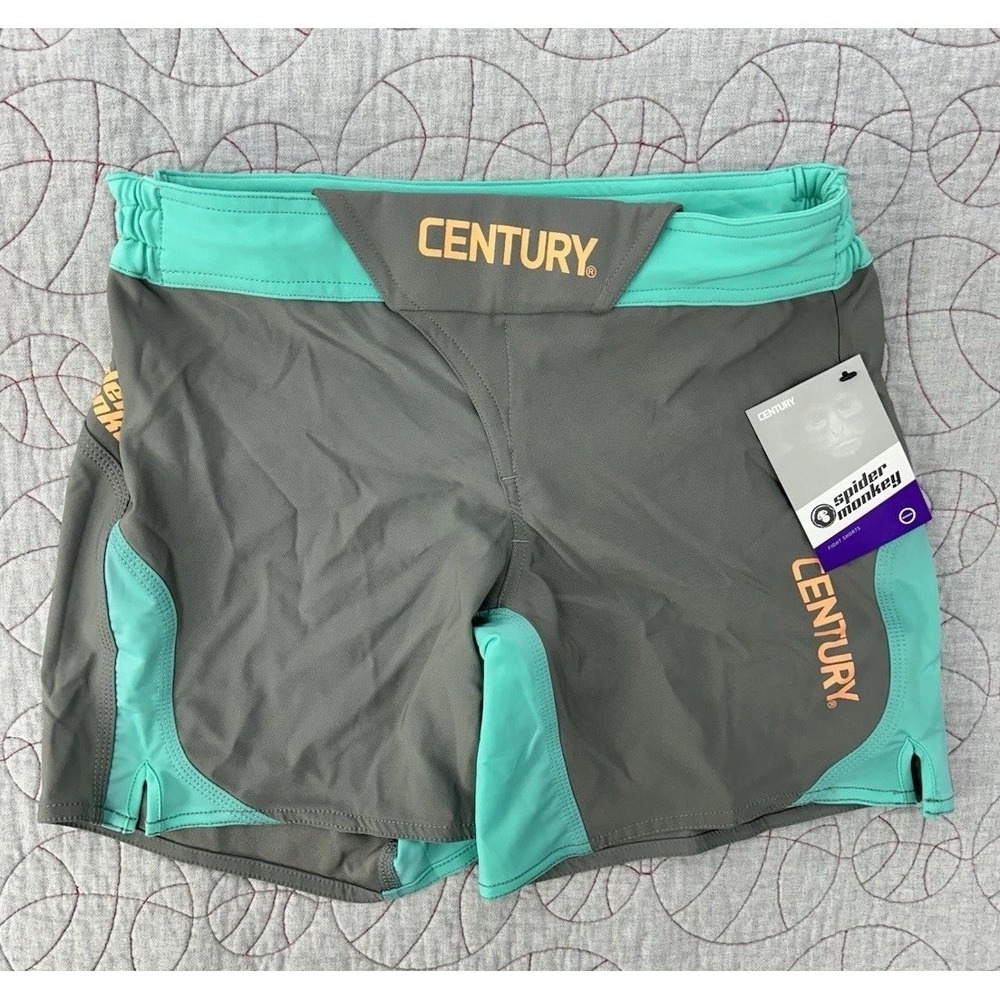 Century Spider Monkey Fight Shorts Gray Green‎ MMA Martial Arts / Women's 6
